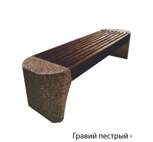 Лавка Perla, полимерный брус, цвет 