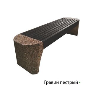 Лавка Perla, полимерный брус, цвет 