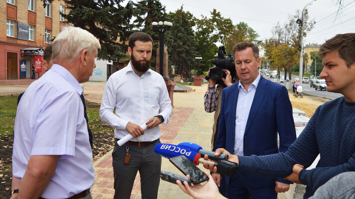 Приемка выполненных работ Главой Администрации г. Орла