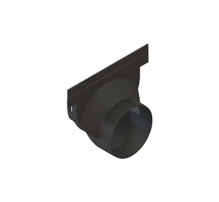 Заглушка с выпуском Basic к лоткам серии Basic и Drive DN150 H150: фото