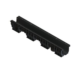 Лоток водоотводный пластиковый PolyMax Basic DN100 H155: фото