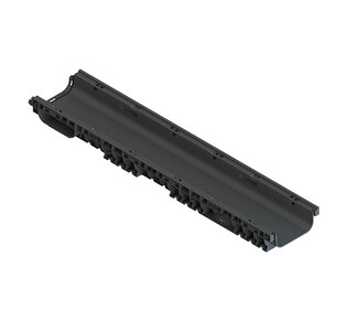 Лоток водоотводный пластиковый PolyMax Basic DN150 H80: фото